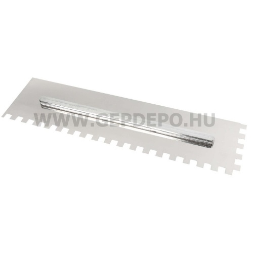 Bihui svájci glettvas lap - 480 x 130 mm, 12 mm-es fogakkal