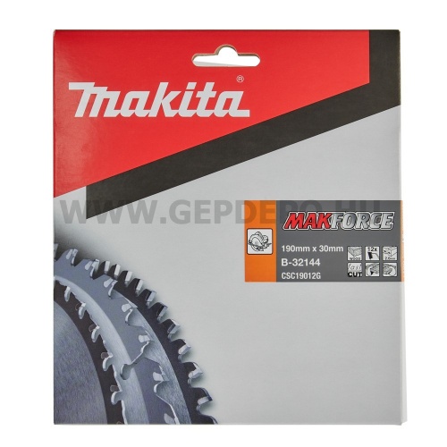Makita Makforce körfűrészlap 190mm f:30 Z12