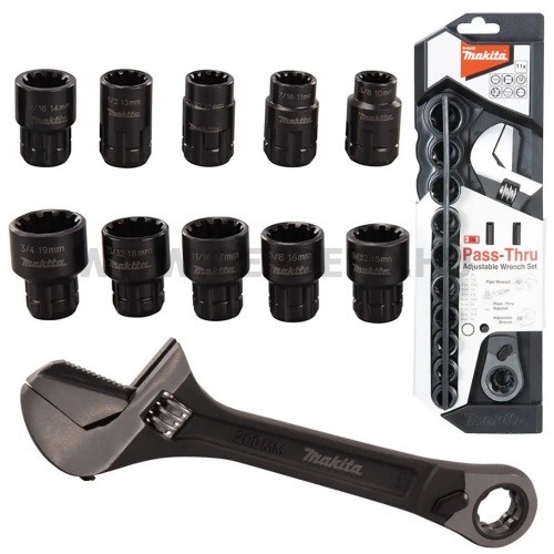 Makita átmenő Multi kulcs készlet 10-19mm 11 részes