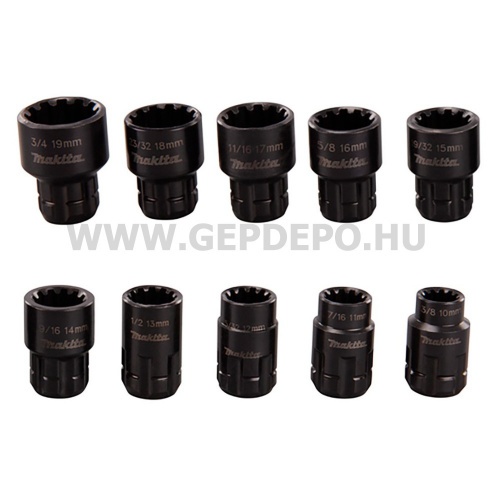 Makita átmenő Multi kulcs készlet 10-19mm 11 részes