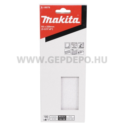Makita csiszolópapír 93x228 mm A100 10db