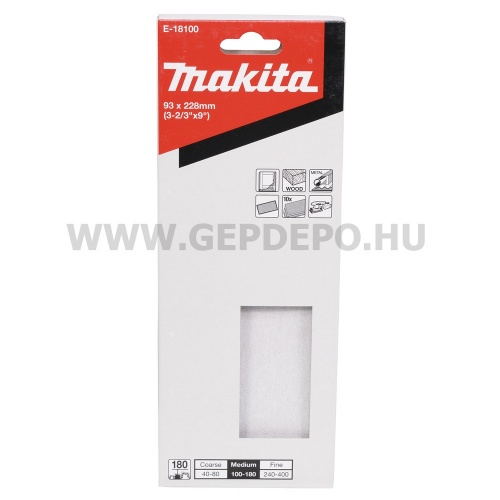 Makita csiszolópapír 93x228 mm A180 10db
