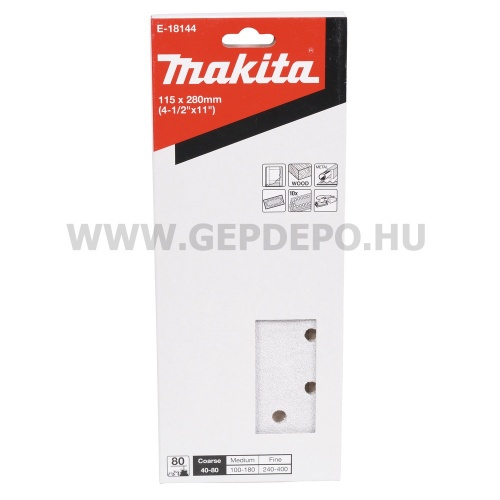 Makita csiszolópapír 115x280 mm A80 10 db