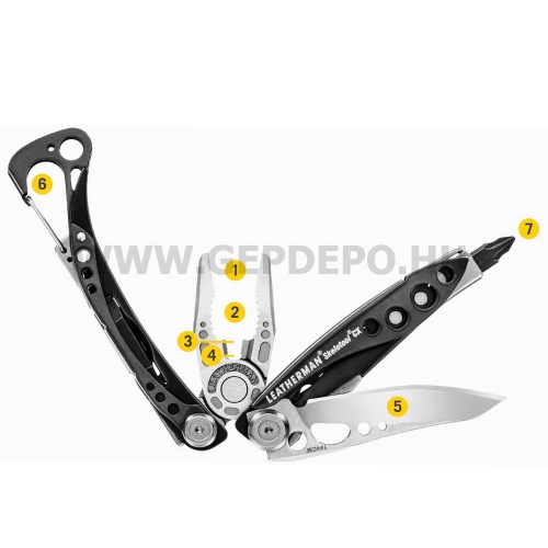 Leatherman SKELETOOL® CX multiszerszám, fekete