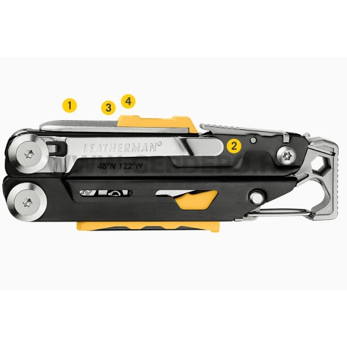 Leatherman Signal multiszerszám, fekete és ezüst