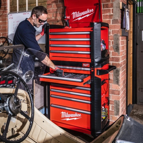 Milwaukee 30˝ / 78 cm 4 fiókos acél tároló felső láda