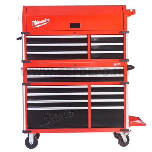 Milwaukee 46˝ / 117 cm 10 fiókos acél szerszámkocsi