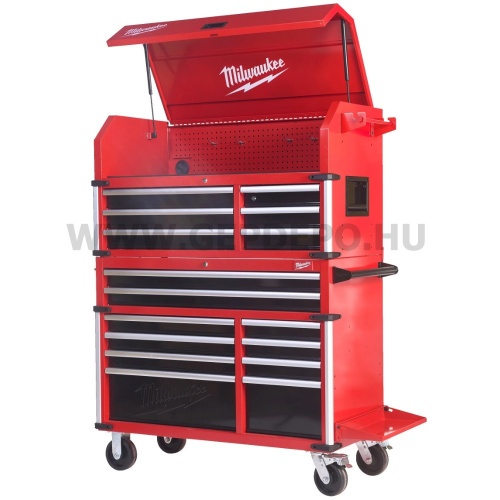 Milwaukee 46˝ / 117 cm 10 fiókos acél szerszámkocsi