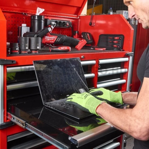 Milwaukee 46˝ / 117 cm 10 fiókos acél szerszámkocsi