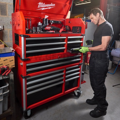 Milwaukee 46˝ / 117 cm 6 fiókos acél tároló felső láda