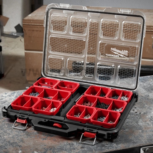 Milwaukee PACKOUT™ nagy, vékony rendszerező doboz