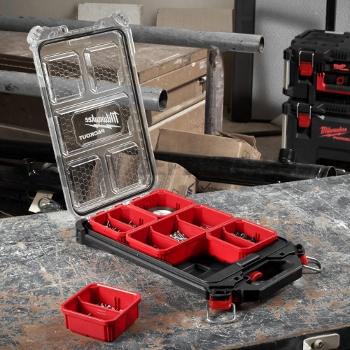 Milwaukee PACKOUT™ közepes, vékony rendszerező doboz
