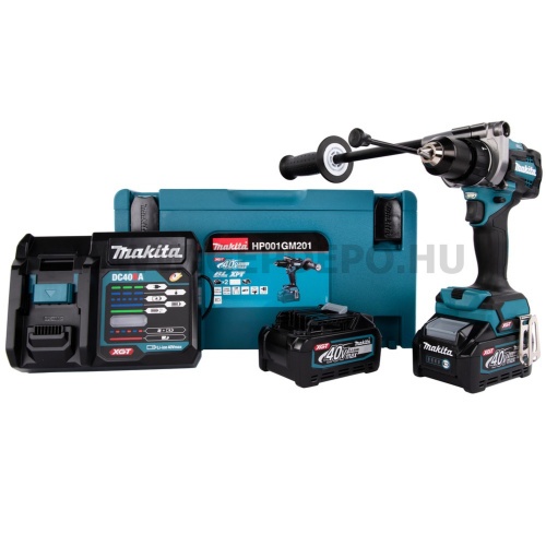 Makita HP001GM201 akkus ütvefúró-csavarbehajtó MakPac kofferban 40V max XGT