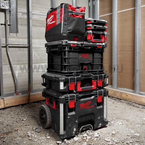 Milwaukee PACKOUT™ szett (nyitott tároló, keskeny rendszerező, tároló láda)