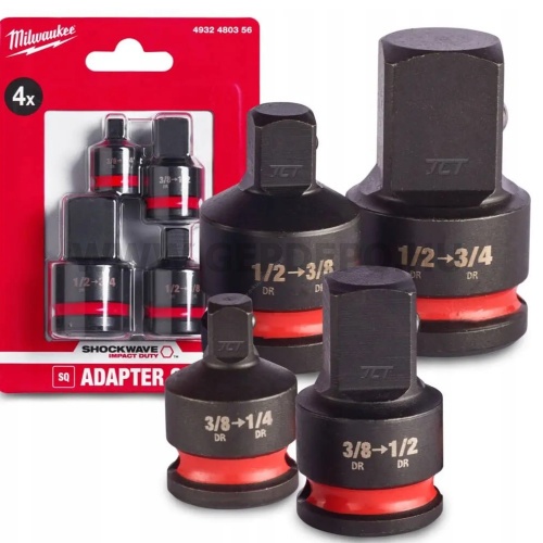 Milwaukee 1/2" SHOCKWAVE™ IMPACT DUTY Dugókulcs adapter készlet (4 részes)