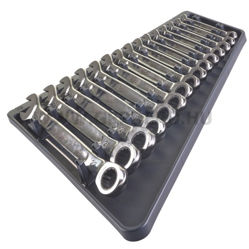 Milwaukee MAX BITE™ racsnis csillag-villáskulcs készlet, 15 darabos