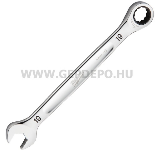 Milwaukee MAX BITE™ Racsnis csillag-villáskulcs 19 mm