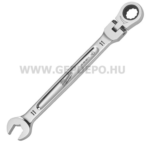 Milwaukee MAX BITE™ csuklós fejű racsnis csillag-villáskulcs 11 mm
