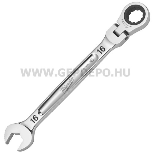 Milwaukee MAX BITE™ csuklós fejű racsnis csillag-villáskulcs 16 mm