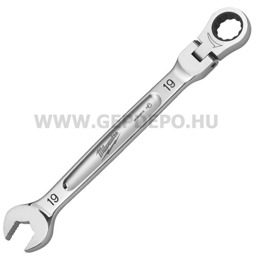 Milwaukee MAX BITE™ csuklós fejű racsnis csillag-villáskulcs 19 mm