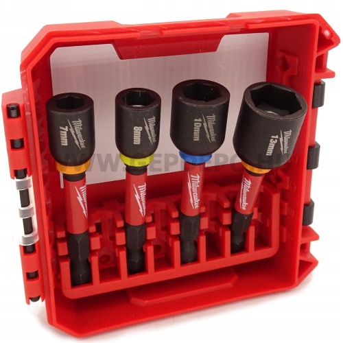 Milwaukee 1/4" HEX Befogású, Mágneses gépi dugókulcs készlet (5 részes)