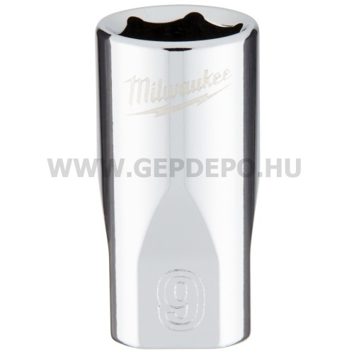 Milwaukee 1/4" Dugókulcsbetét rövid, 9 mm
