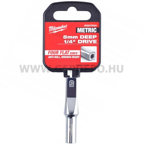 Milwaukee 1/4" Dugókulcsbetét hosszú, 5 mm