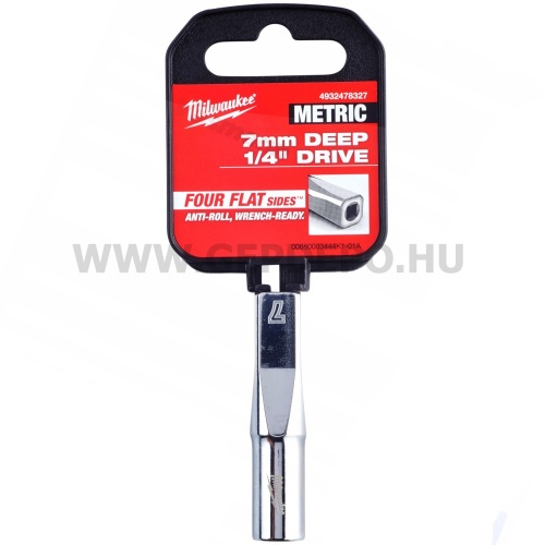 Milwaukee 1/4" Dugókulcsbetét hosszú, 7 mm