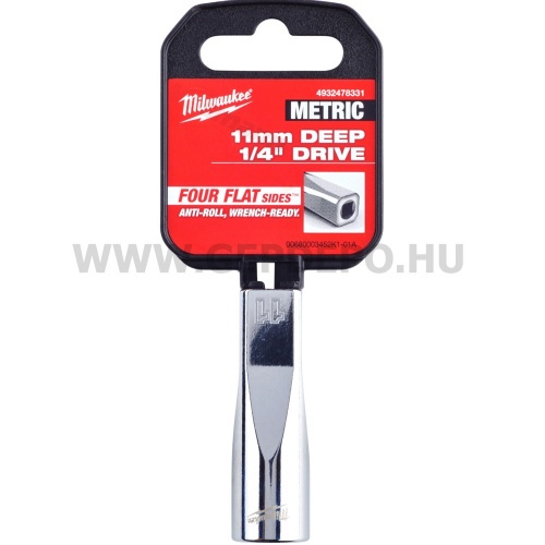 Milwaukee 1/4" Dugókulcsbetét hosszú, 11 mm