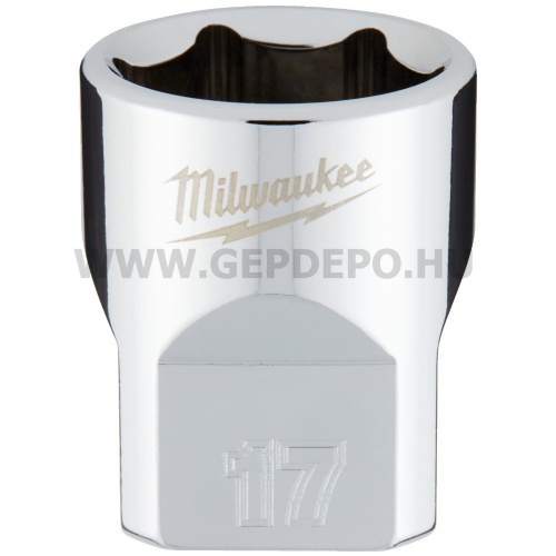 Milwaukee 3/8" Dugókulcsbetét rövid, 17 mm