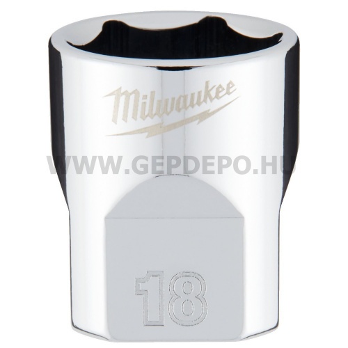 Milwaukee 3/8" Dugókulcsbetét rövid, 18 mm