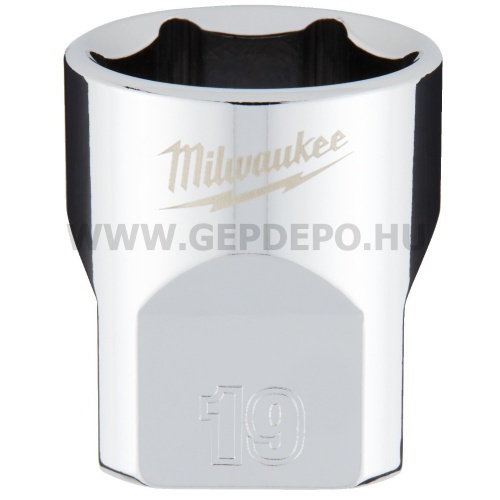 Milwaukee 3/8" Dugókulcsbetét rövid, 19 mm