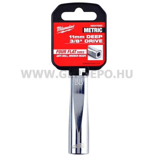 Milwaukee 3/8" Dugókulcsbetét hosszú, 11 mm