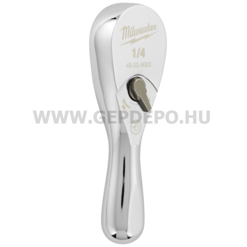 Milwaukee 1/4" Racsnis hajtókar kompakt, 76 mm
