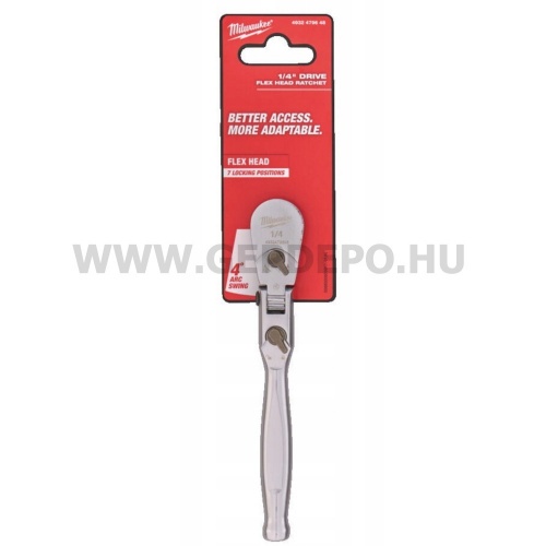 Milwaukee 1/4" Racsnis csuklós hajtókar 139,7 mm