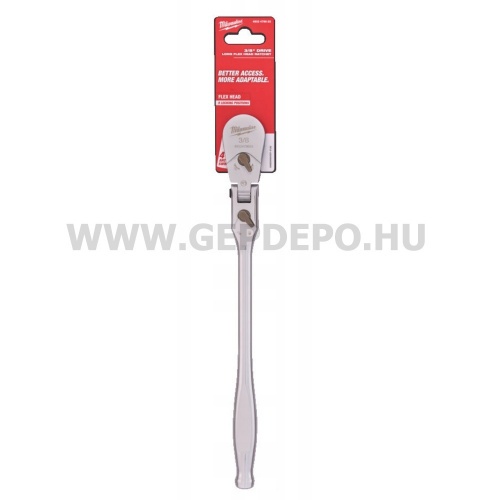 Milwaukee 3/8" Racsnis csuklós hajtókar, hosszított, 304,8 mm