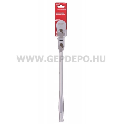 Milwaukee 1/2" Racsnis csuklós hajtókar hosszított, 457.2 mm