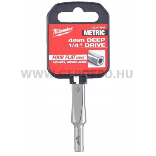 Milwaukee 1/4" Dugókulcsbetét hossz, 4 mm