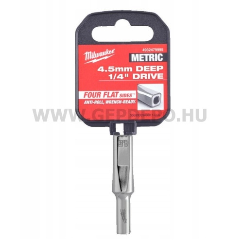Milwaukee 1/4" Dugókulcsbetét hosszú, 4,5 mm