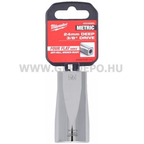Milwaukee 3/8" Dugókulcsbetét hosszú, 24 mm