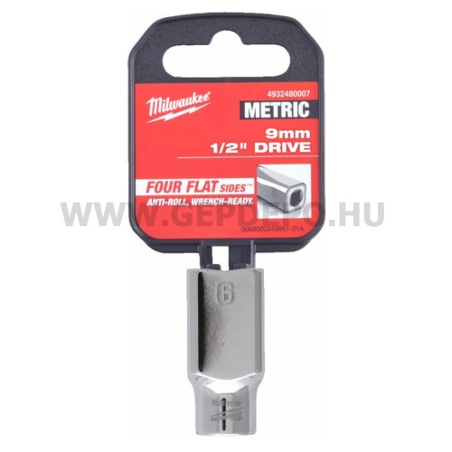 Milwaukee 1/2" Dugókulcsbetét rövid, 9 mm