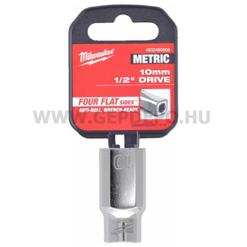 Milwaukee 1/2" Dugókulcsbetét rövid, 10 mm