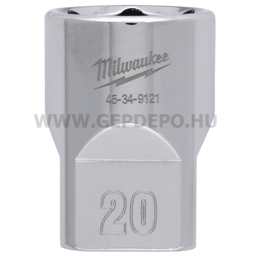 Milwaukee 1/2" Dugókulcsbetét rövid, 20 mm