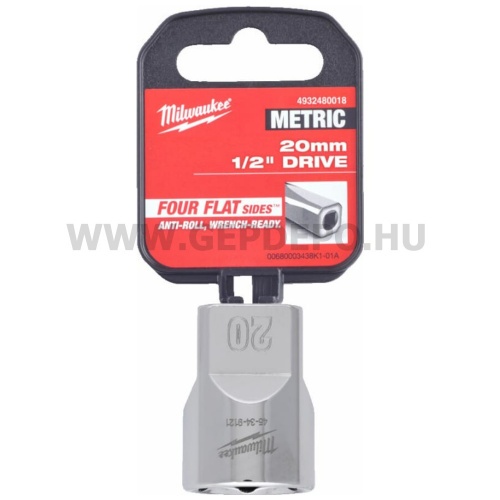 Milwaukee 1/2" Dugókulcsbetét rövid, 20 mm