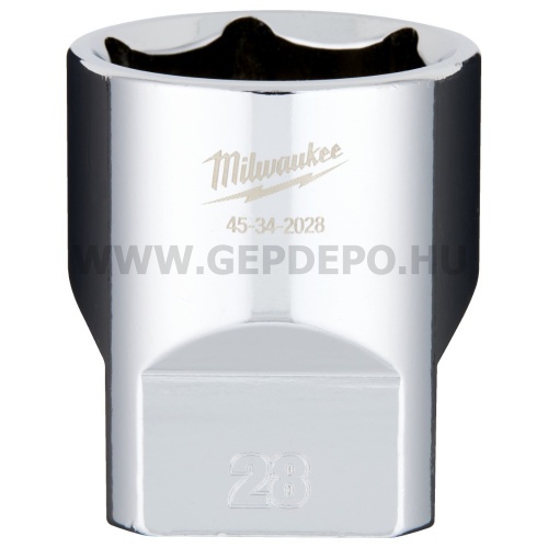 Milwaukee 1/2" Dugókulcsbetét rövid, 28 mm