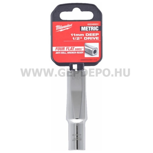 Milwaukee 1/2" Dugókulcsbetét hosszú, 11 mm