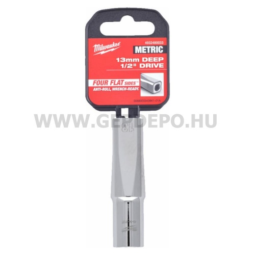 Milwaukee 1/2" Dugókulcsbetét hosszú, 13 mm