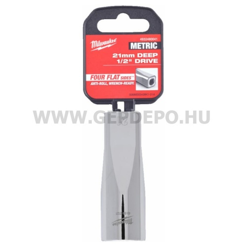 Milwaukee 1/2" Dugókulcsbetét hosszú, 21 mm