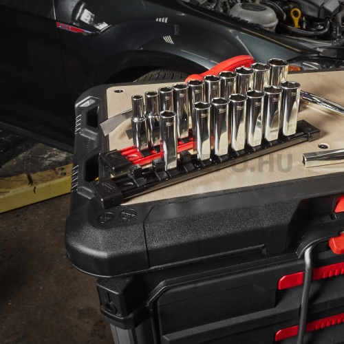 Milwaukee 3/8" Dugókulcsok rövid, metrikus, tartósínen 10 db