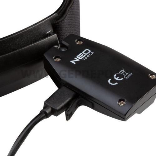 Neo fejlámpa tölthető USB 180 LUMEN COB LED